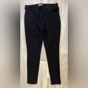 H&M Black Trousers with Gold Button